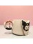"sınırlı Sayıda"3d Kabartmalı Charm Hediyeli El Yapımı Seramik Kuromi Kupa Mug Hediye Paketi Yapılır 3