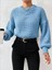Kadın Kalın Örgü Balon Kol Triko Kazak 5