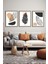 Yaprakların Hikayesi Çerçevesiz Dekoratif 3'lü Set Mdf Tablo 1