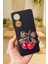 Oppo A60 Uyumlu Kiraz Leopar Fiyonk Desenli Silikon Darbe Emici Klasik Korumalı Rubber Kılıf 1