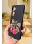 Oppo A60 Uyumlu Kiraz Leopar Fiyonk Desenli Silikon Darbe Emici Klasik Korumalı Rubber Kılıf 3