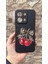 Redmi 15C Uyumlu Kiraz Leopar Fiyonk Desenli Silikon Darbe Emici Klasik Korumalı Rubber Kılıf 2