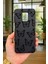 Redmi Note 9pro/9s Uyumlu Siyah Kelebek Desenli Silikon Darbe Emici Klasik Korumalı Rubber Kılıf 2