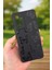 Samsung Galaxy A53 Uyumlu Siyah Kelebek Desenli Silikon Darbe Emici Klasik Korumalı Rubber Kılıf 1