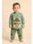 Yeşil Ayıcık 1-2-3 Yaş Çocuk Alt Üst Takım Pijama Takım 1