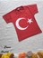 türk Bayrağı Baskılı Tişört Kırmızı Pamuklu 6