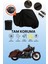 Siyah Arka Çanta Uyumlu Harley-Davidson Road King Special Uyumlu Motosiklet Brandası, Koruyucu Örtü 1