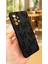 Samsung Galaxy A32 -Siyah Kelebek Desenli Silikon Darbe Emici Klasik Korumalı Rubber Kılıf 3