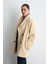 Şal Yaka Peluş Kaban - Bej 1