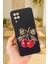 Samsung Galaxy A12 Uyumlu Kiraz Leopar Fiyonk Desenli Silikon Darbe Emici Rubber Kılıf 1