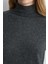 Yünlü Triko Bluz - Antrasit 5