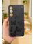 Samsung Galaxy A16 - Siyah Kelebek Desenli Silikon Darbe Emici Klasik Korumalı Rubber Kılıf 2