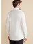 Slim Fit Klasik Yaka Beyaz Erkek Gömlek BBFW25MSH023 5