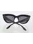 Siyah Çerçeve Cat Eye Kadın Güneş Gözlüğü - Moda Gözlük 3