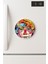 Desenli Temalı Yuvarlak Buzdolabı Magnet – 10X10 cm Çağdaş Tasarım 1