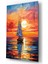 Gün Işığında Renkli Yelken Dekoratif Cam Tablo 4