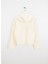 Baskılı Kız Çocuk Ekru Sweatshırt 3NBMC2053 2