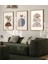 Kahvenin Tonları Pinterest Stil Çerçeve Görünümlü 3'lü Set Mdf Poster 1