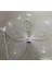 Beyaz Renk Kelebek Kanadı Tacı ve Sopası 50X37 cm (5067) 1