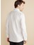 Slim Fit Klasik Yaka Beyaz Erkek Gömlek BBFW25MSH026 5