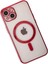 iPhone 14 Plus Kılıf Magneticsafe Lazer Silikon - Kırmızı (K95) 3