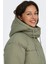 Kadın Kapüşonlu Çift Cepli Şişme Mont 15322013 Yeşil 3