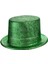 Yeşil Renk Parıltılı Simli Fötr Silindir Parti Şapkası 1
