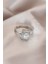 bulurum ayarlamalı silver renk metal zirkon ve kristal taşlı dikdörtgen model yüzük 1