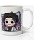 Iblis Keser Chibi Anime Temalı Beyaz Porselen Kupa Bardak 1