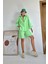 Fıstık Yeşili Önü Cepli Gömlek ve Şort Takım 1