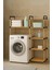 NC02 Ahşap Çamaşır Makinesi Organizer Banyo Düzenleyici Raf Masif Çam Ahşap 5