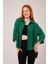 Kol Katlama Detaylı Zümrüt Yeşili Gömlek 1