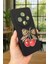 Redmi 14C Uyumlu Kiraz Leopar Fiyonk Desenli Silikon Darbe Emici Klasik Korumalı Rubber Kılıf 3