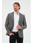 Erkek Slim Fit Blazer Ceket Antrasit 3