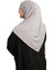 Gri Pratik Hazır Geçmeli Tesettür Eşarp Viskon Boneli Büyük Boy 1290BV_15 4