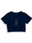 Bb-8 Crop Tişört - Lacivert 1