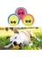 3lü Renkli Desenli Tenis Topu Kedi Köpek Oyuncağı 2