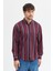 Erkek Dikine Çizgili Melanj Button Down Regular Fit Pamuk Polyester Gömlek 2