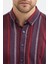 Erkek Dikine Çizgili Melanj Button Down Regular Fit Pamuk Polyester Gömlek 4