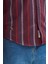Erkek Dikine Çizgili Melanj Button Down Regular Fit Pamuk Polyester Gömlek 5