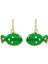 Yeşil - Altın Küpe Elmira Earrings 1