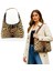 El Yapımı Leopar Desenli Hobo Bag Omuz Çantası 1
