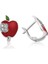 925 Ayar Gümüş Kırmızı Elma Çoçuk Küpesi EA1160172 (800800) 1