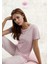 Kadın Giyim Kısa Kol Toz Pembe Pijama Takımı L1.AR.322.9.001 1