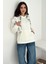 Kadın Fular Detaylı Kapüşonlu Sweatshirt – Casual Charm 1