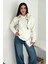 Kadın Fular Detaylı Kapüşonlu Sweatshirt – Casual Charm 2