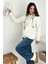 Kadın Fular Detaylı Kapüşonlu Sweatshirt – Casual Charm 6