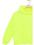 Kız Çocuk Kapşonlu Fosforlu Yeşil Sweatshirt - Yıldız Desenli Yazı Nakışlı Çocuk Sweat 4