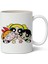 Powerpuff Girls Baskılı Beyaz Porselen Kupa Bardak 1