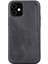 Apple iPhone 12 Mini Uyumlu Deri Arka Kapak Rock Rst1 Siyah 5